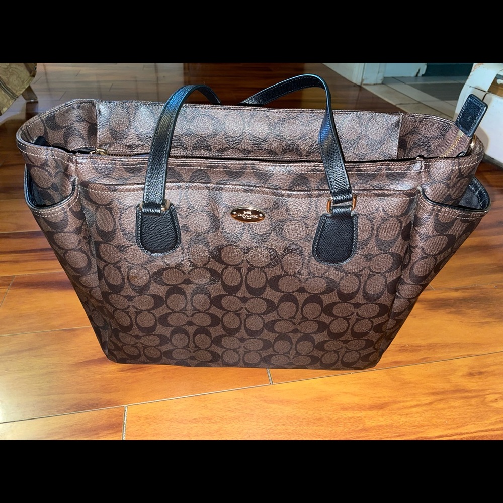 Coach baby diaper purse